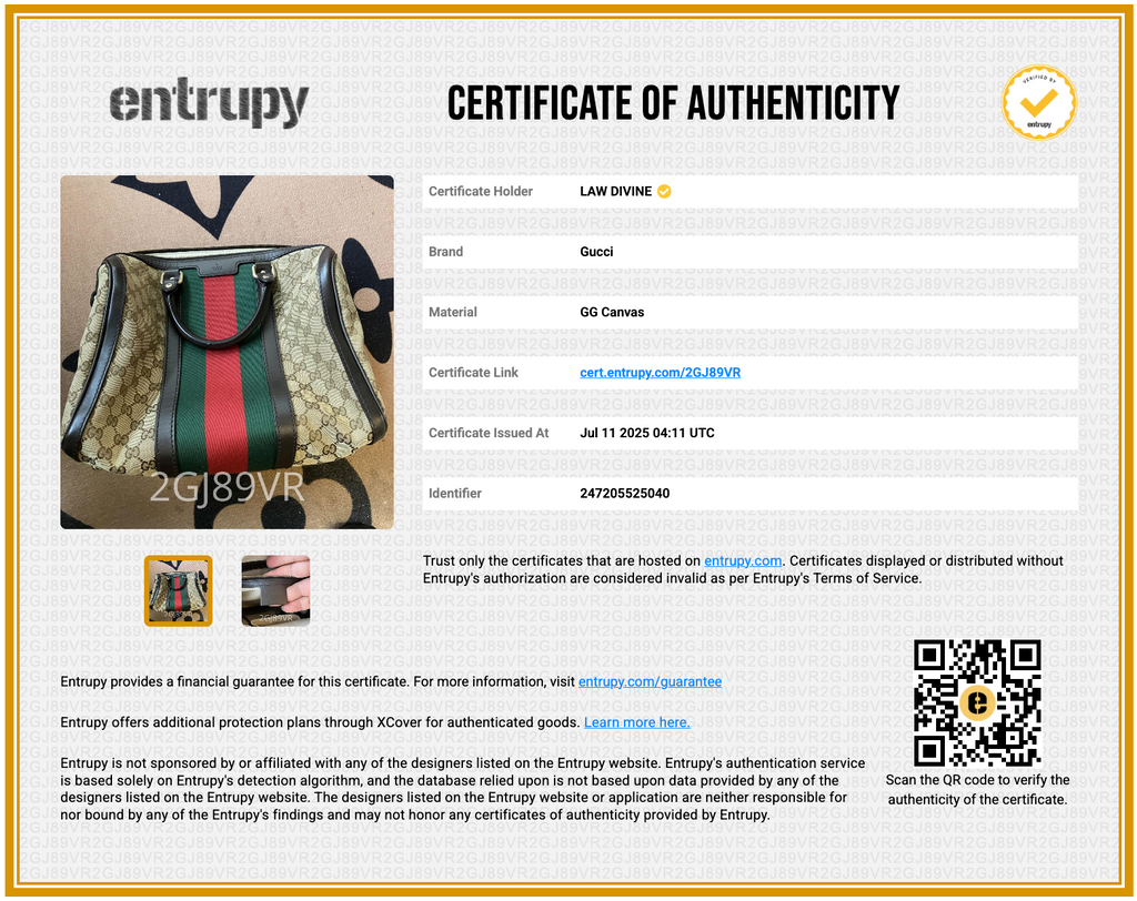 Brown/Beige GG Canvas and Leather Medium Vintage Web Boston Bag