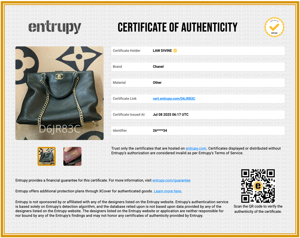 Calfskin Chevron Quilted Large Shopping Tote Black