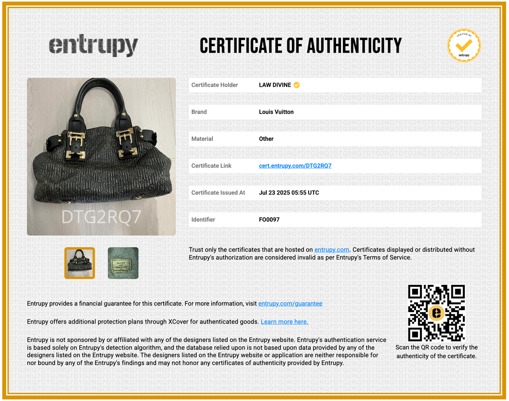 Black Monogram Motard Biker Bag