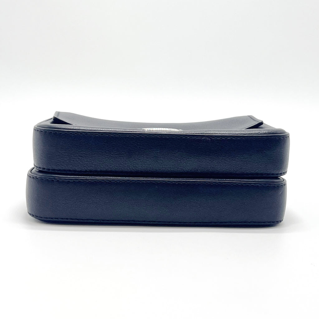 Vitello Dolce Elaphe Monster Eyes Micro Double Baguette Black Naturale