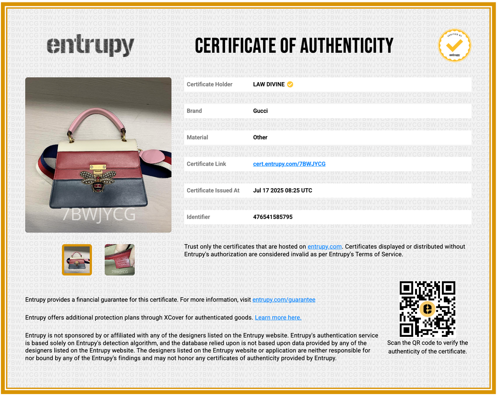 Gucci Multicolor Leather Small Queen Margaret Top Handle Bag