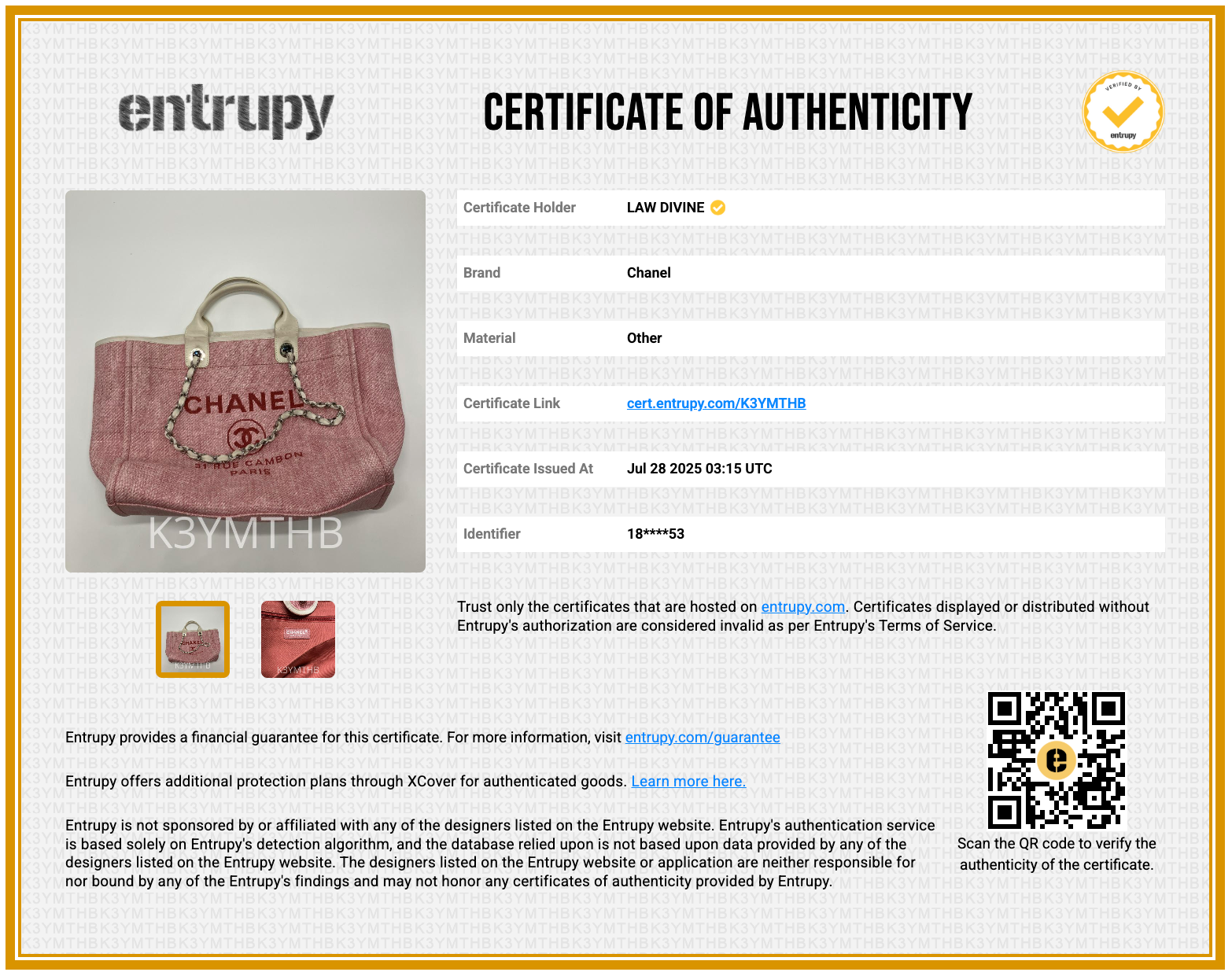 Canvas Medium Deauville Tote Pink