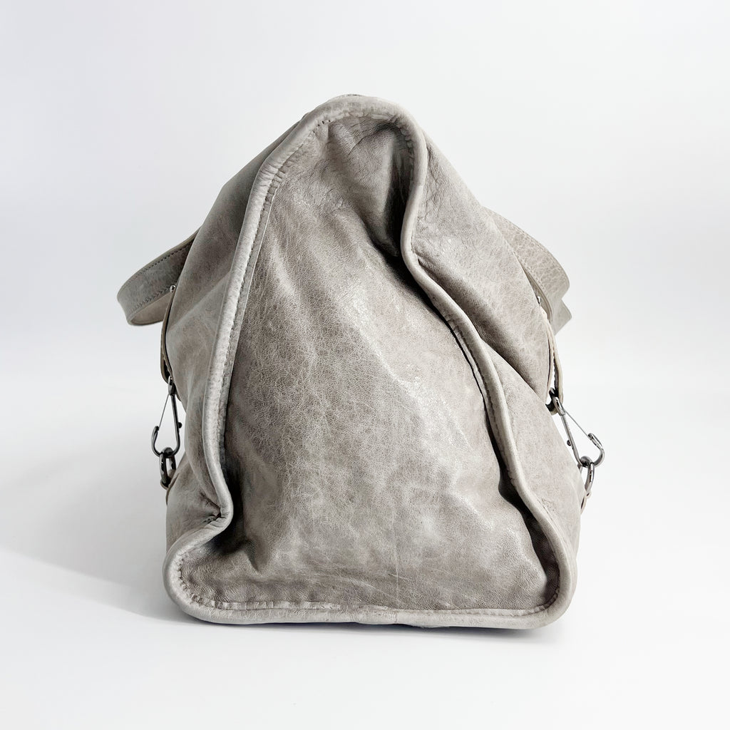Vintage Chevre Perforated Hook Tote twins