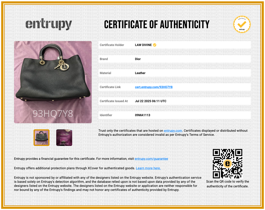 Soft Tote in Black Grained Calfskin with Gold Hardware