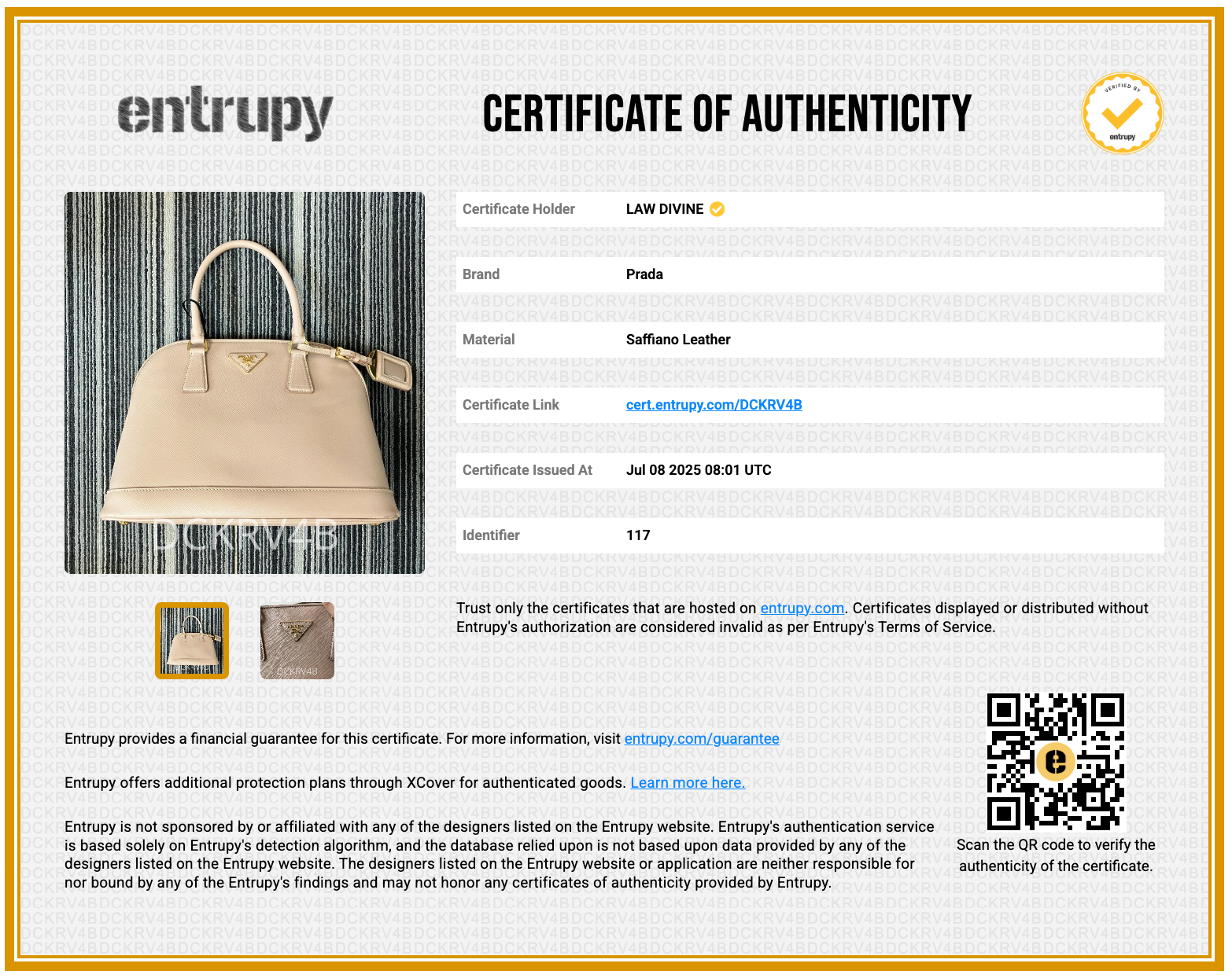 Beige Saffiano Lux Leather Open Promenade Satchel