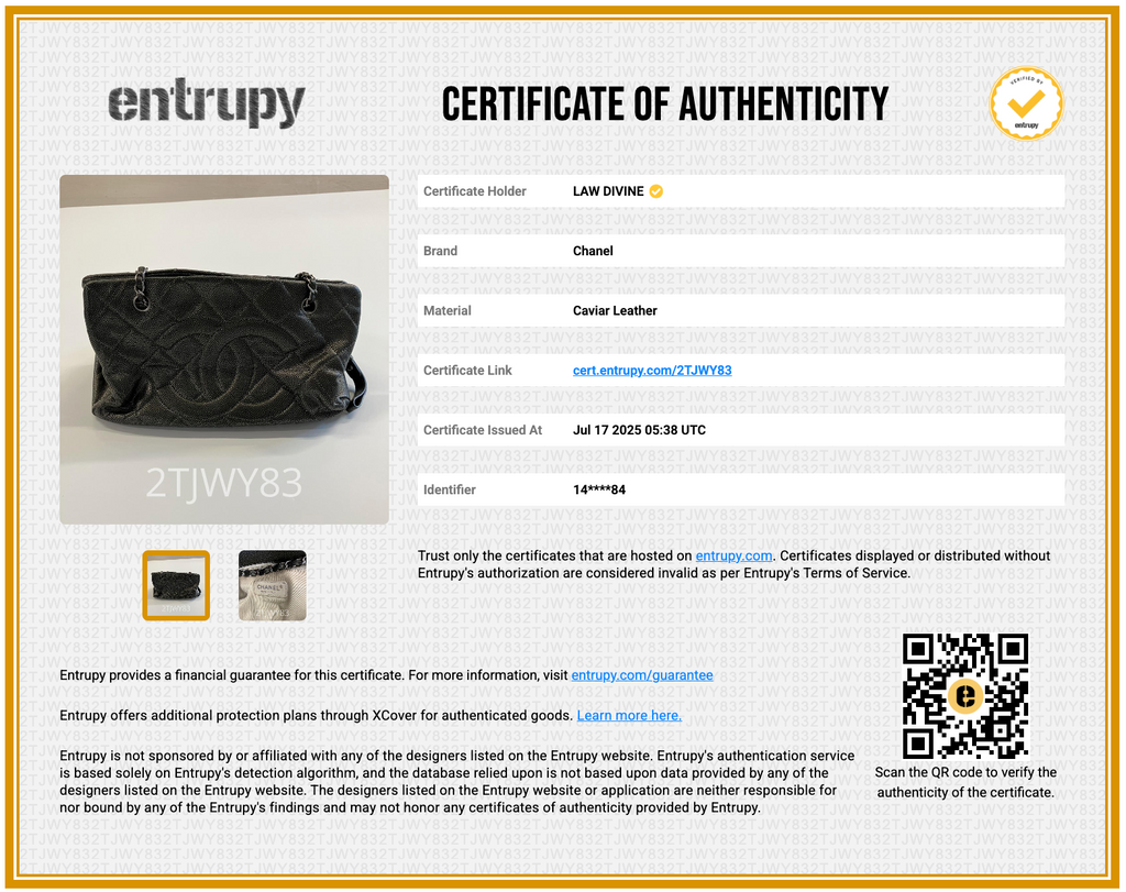 Caviar Quilted Timeless CC Shopping Tote Dark Grey