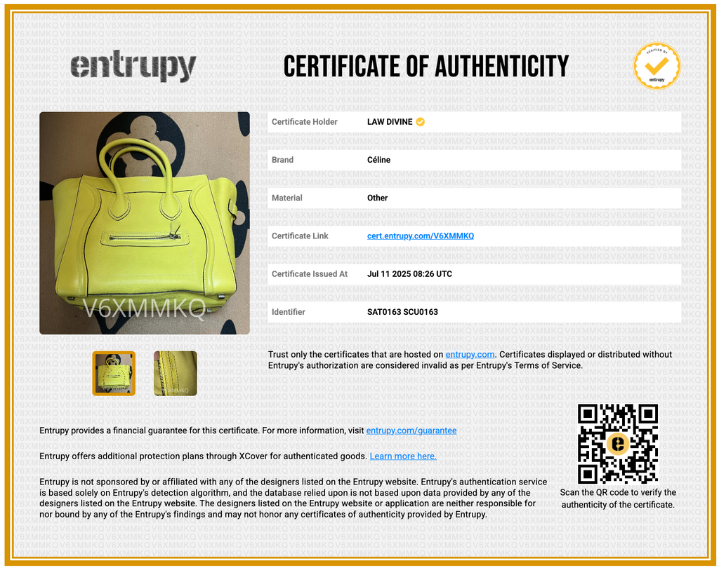 Yellow Luggage Leather Handbag