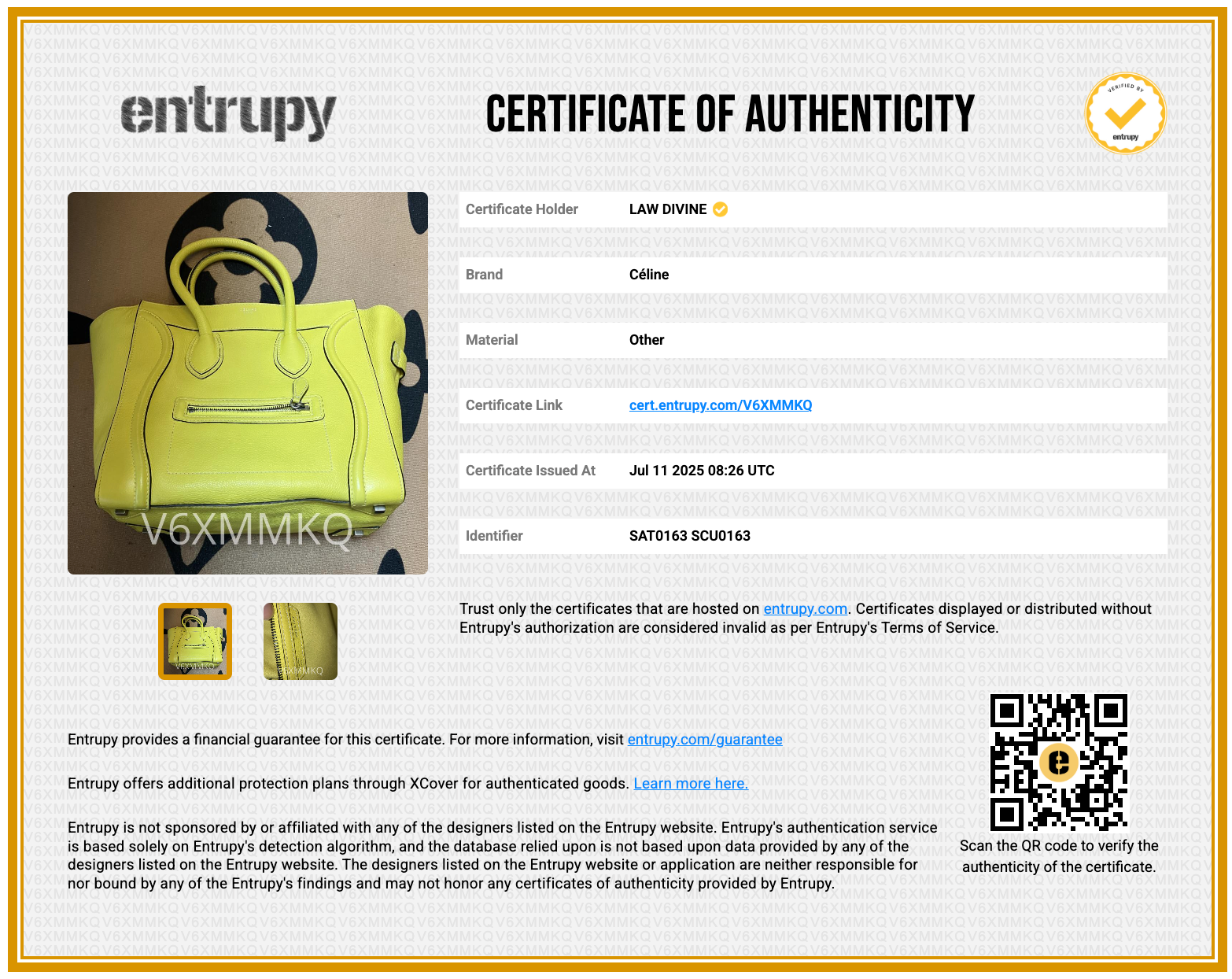 Yellow Luggage Leather Handbag