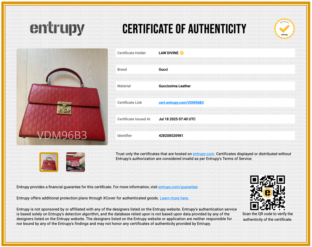 Guccissima Signature Medium Padlock Top Handle Bag