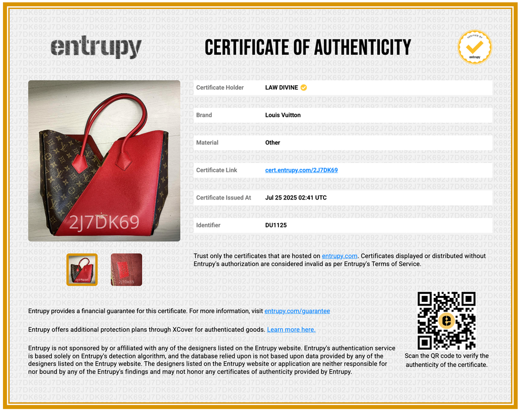 Calfskin Monogram Kimono Tote Cherry