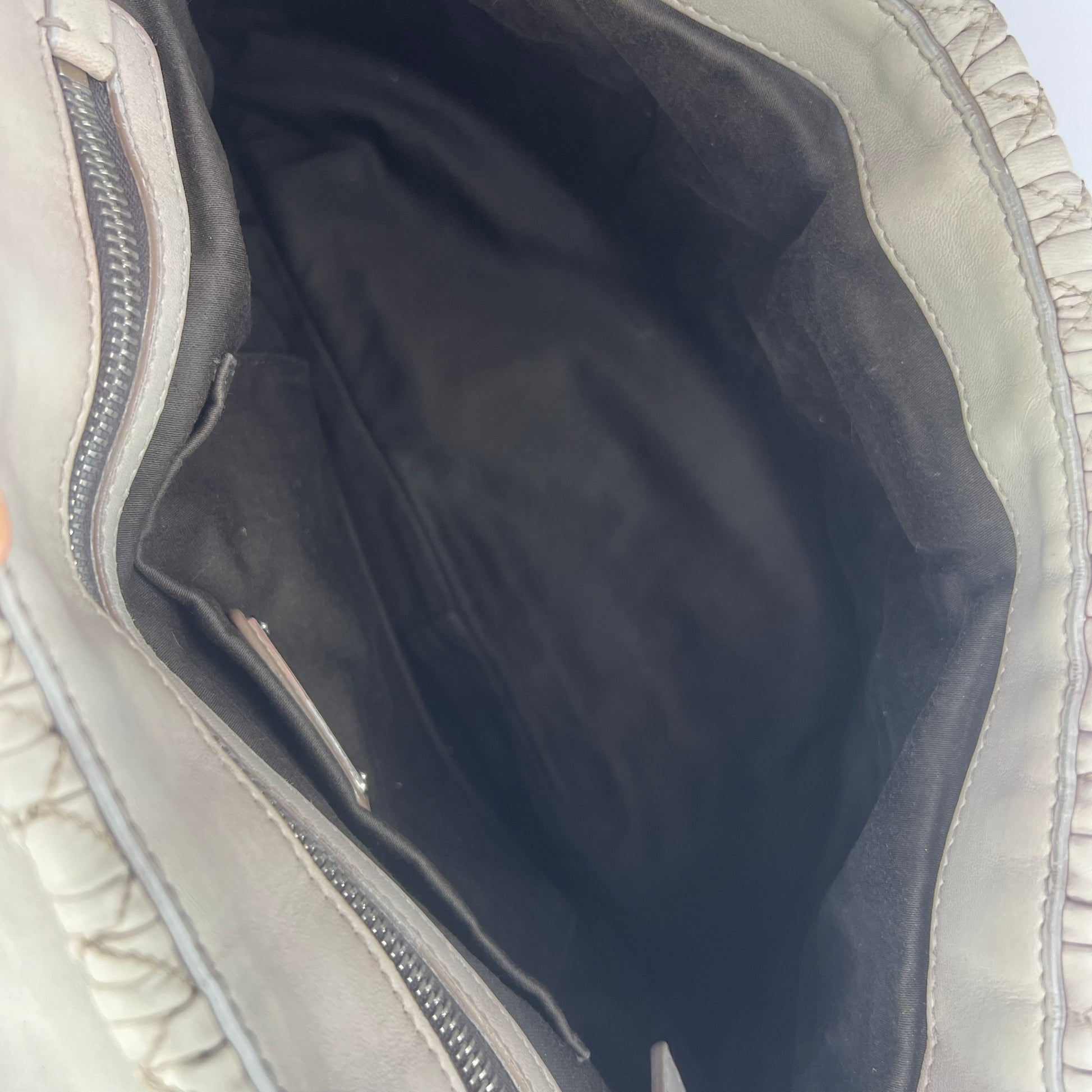 MIU MIU Nappa Matelasse Flap Satchel Nube Twins