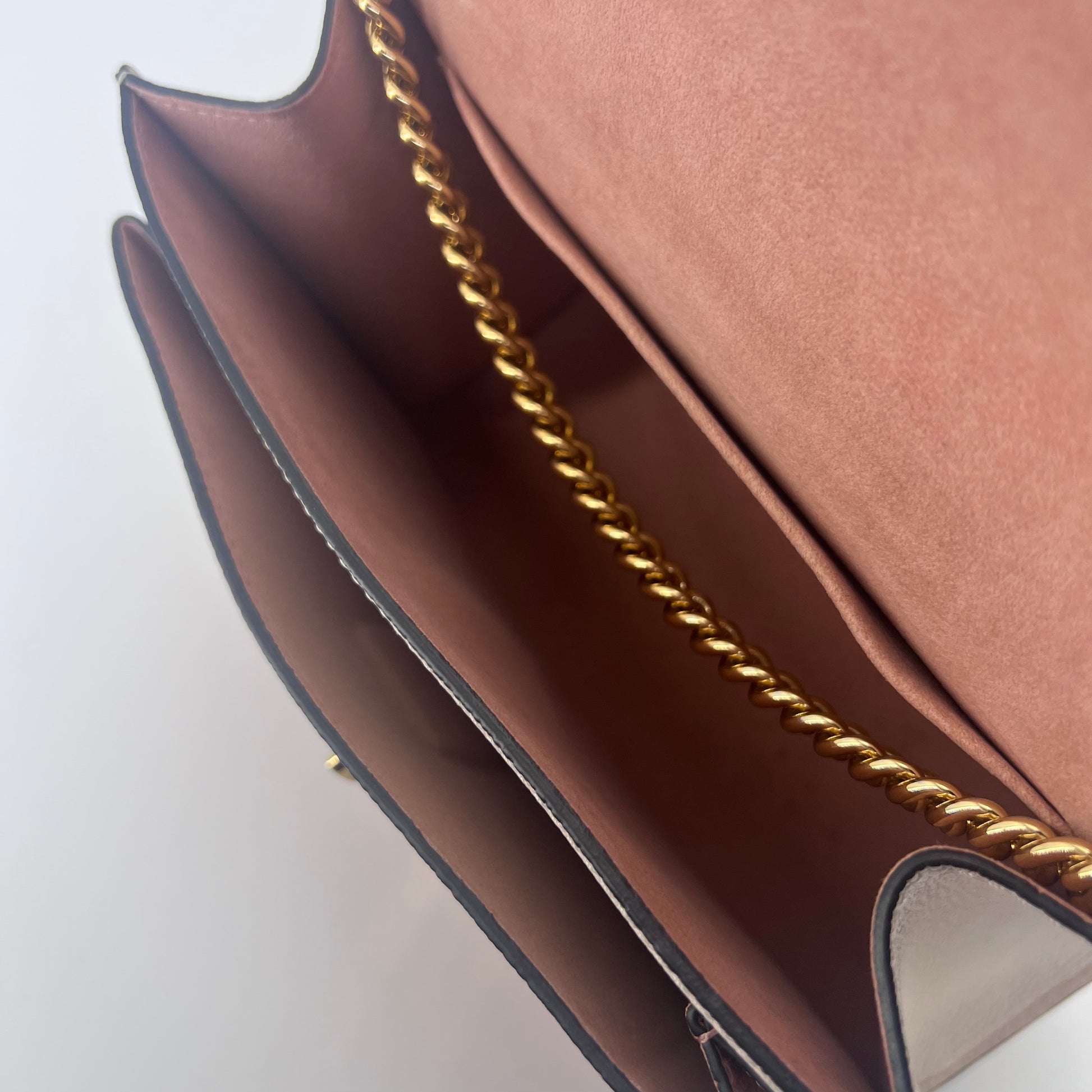 Mylockme BB  Rose Silk Quartz Calla Pebbled Leather Bag twins