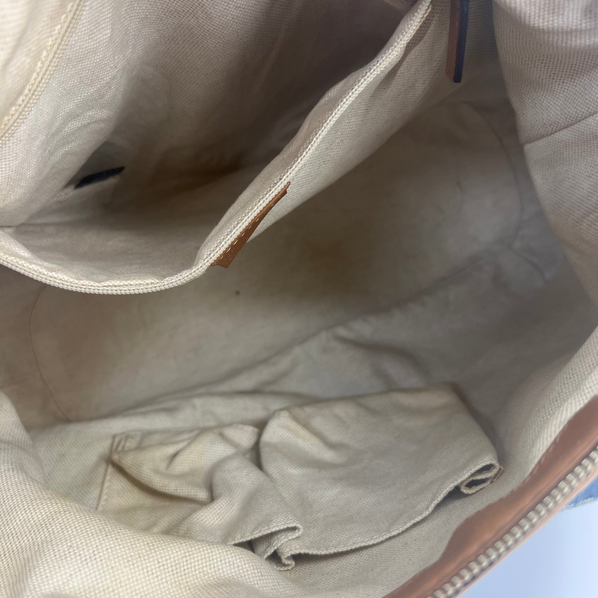 Gucci Blue Denim and Leather Sukey Medium Tote Bag Twins