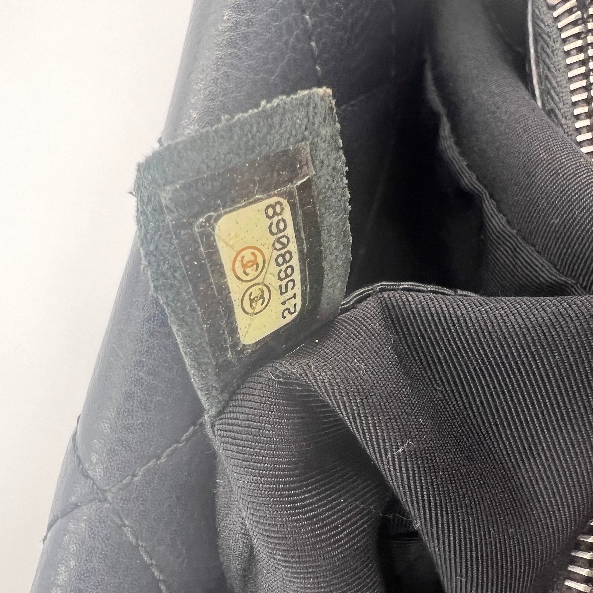 Chanel City Shopping Tote Quilted Caviar Large Twins