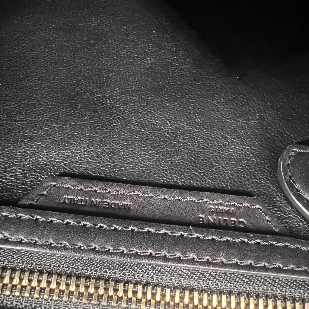 Elephant Calfskin Suede Micro Tri-Color Luggage twins