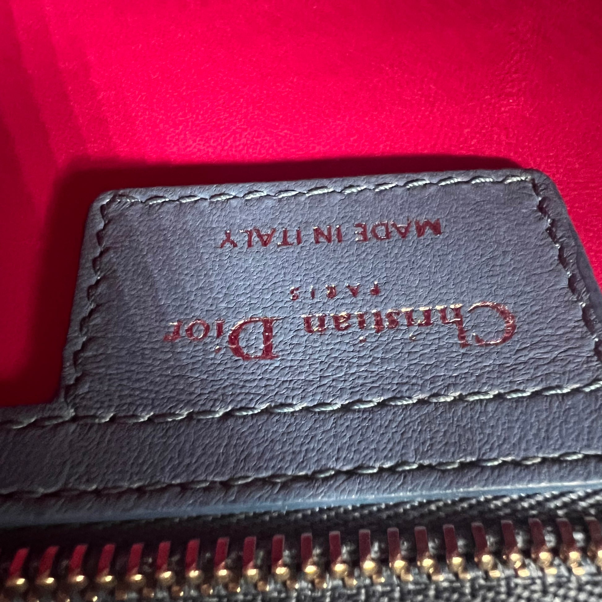 Medium Tricolor Lambskin Cannage Lady Dior Beige twins