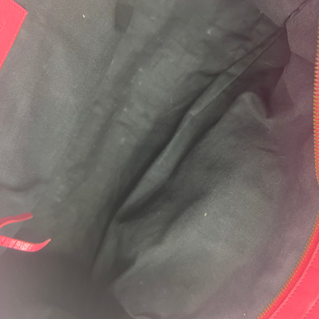 Pink Leather RH Part Time Tote twins