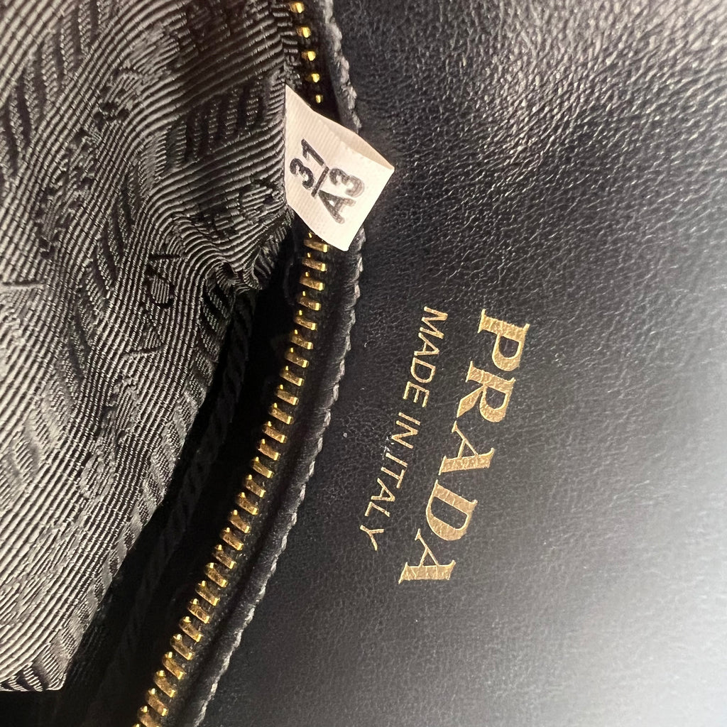 Prada Bibliotheque Tote Saffiano with City Calf Large Twins