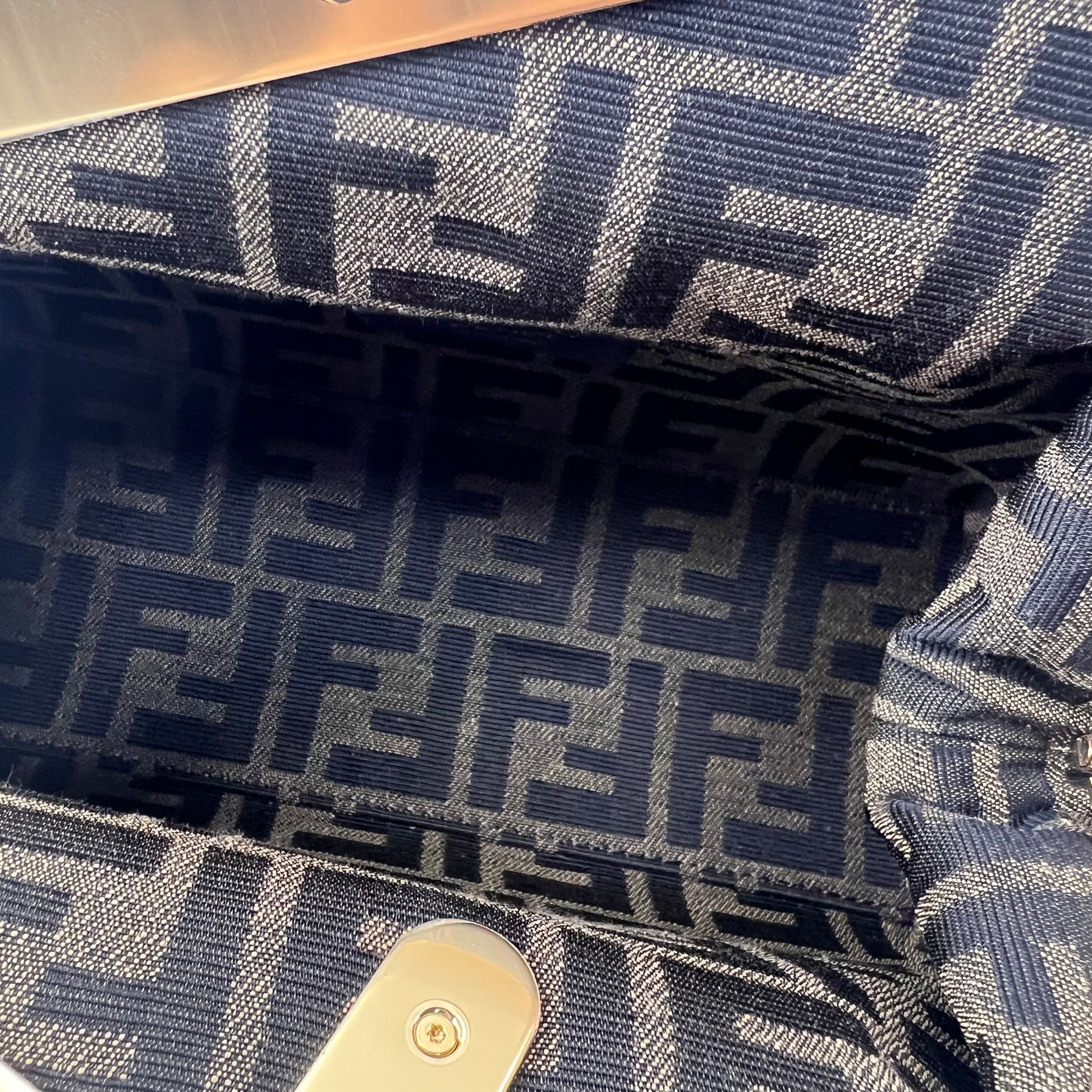 Fendi Shiny Nappa Small Fendi First Caramello twins