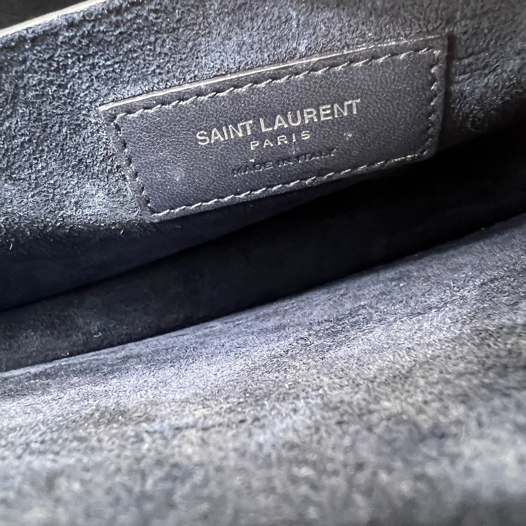 Grained Calfskin Medium Monogram Sunset Satchel twins