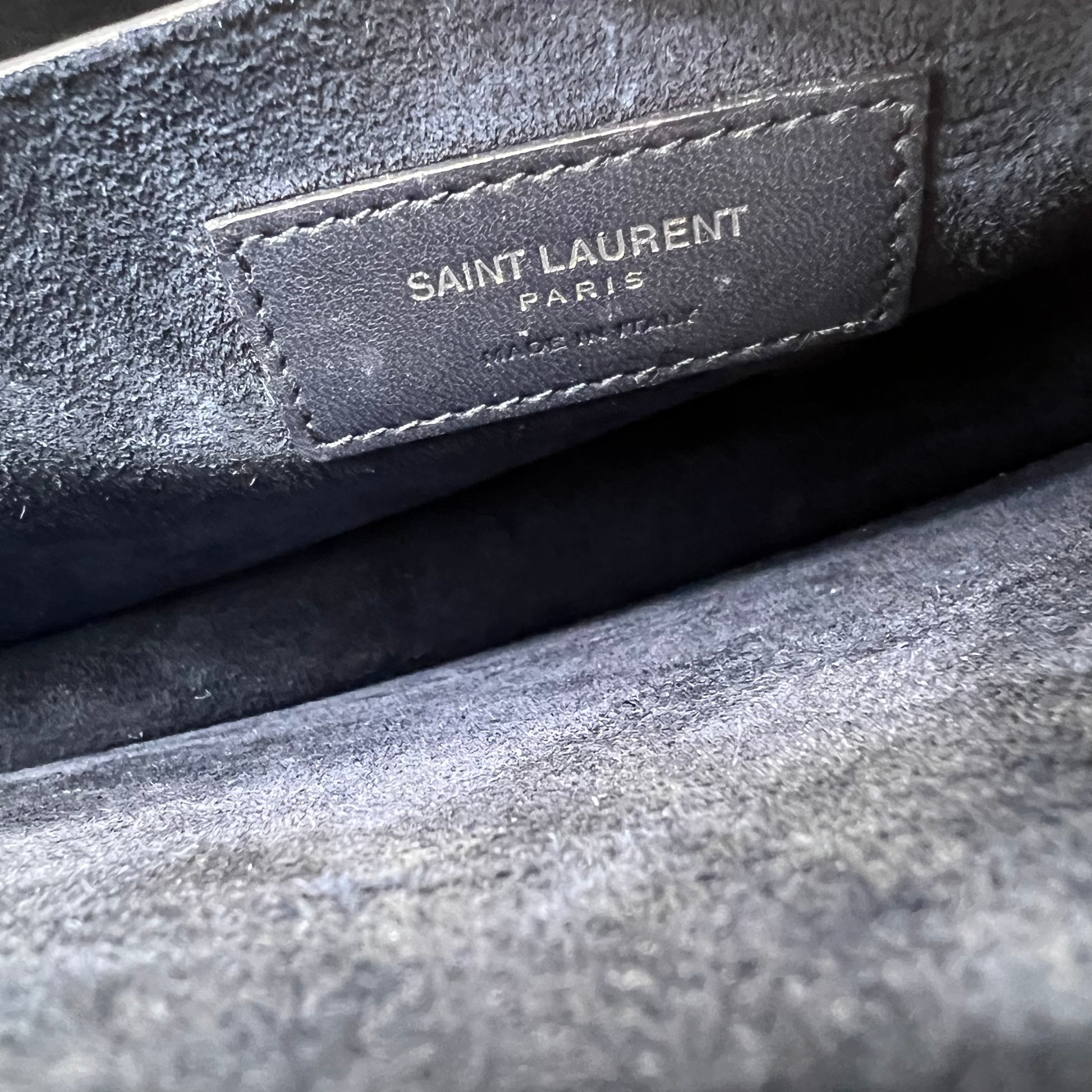 Grained Calfskin Medium Monogram Sunset Satchel twins
