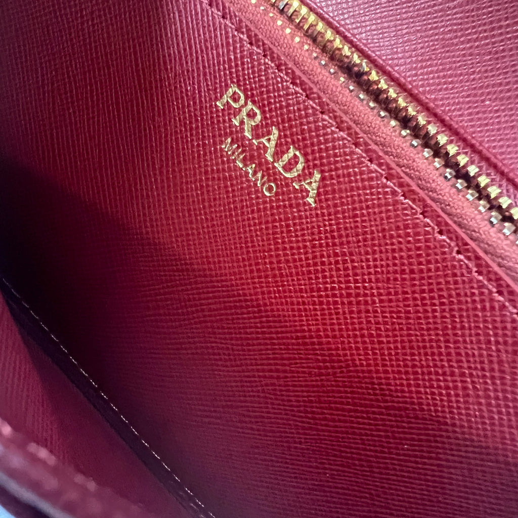 Saffiano Leather Continental Wallet twins