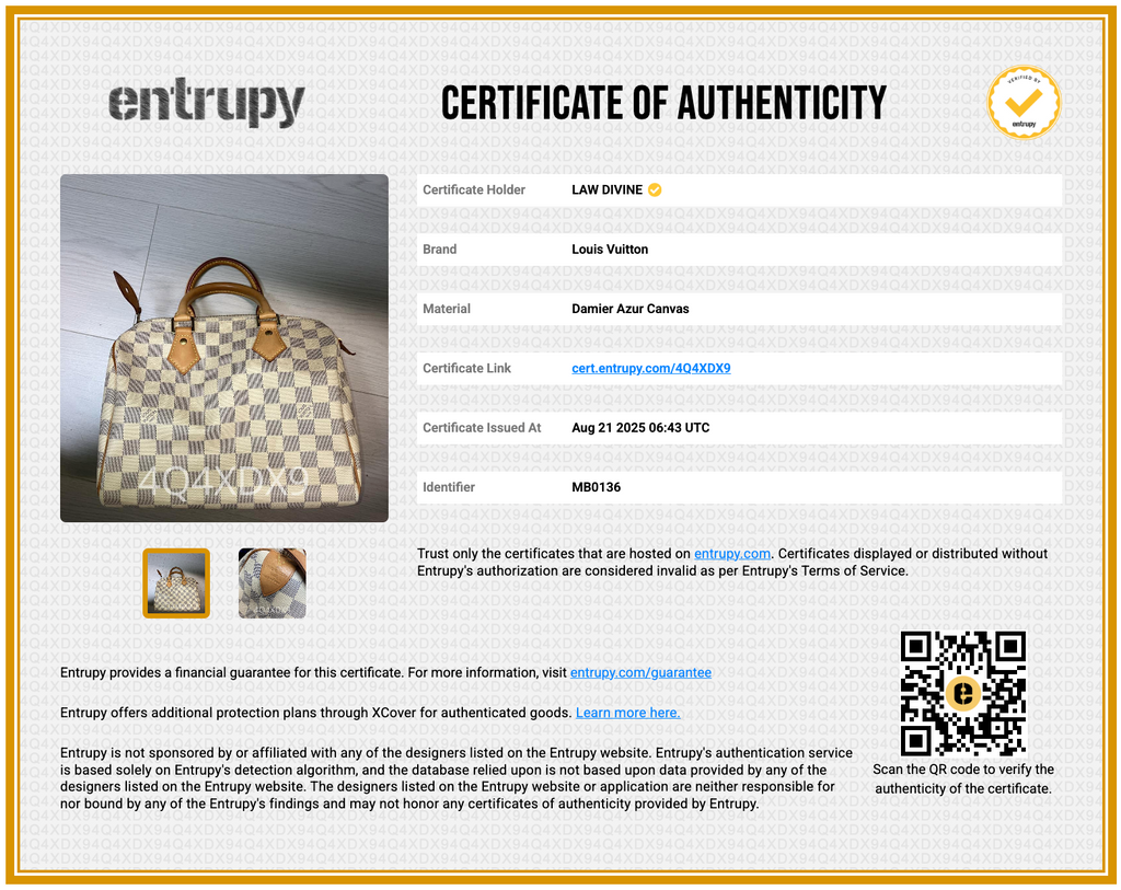 Speedy Damier Azur 25 twins