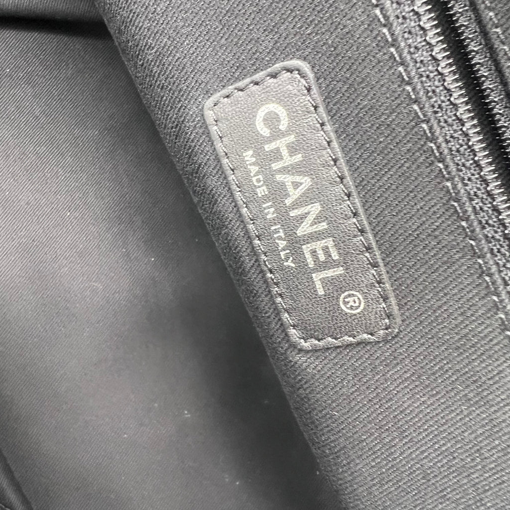 Iridescent Calfskin Quilted In The Mix Shopping Tote twins
