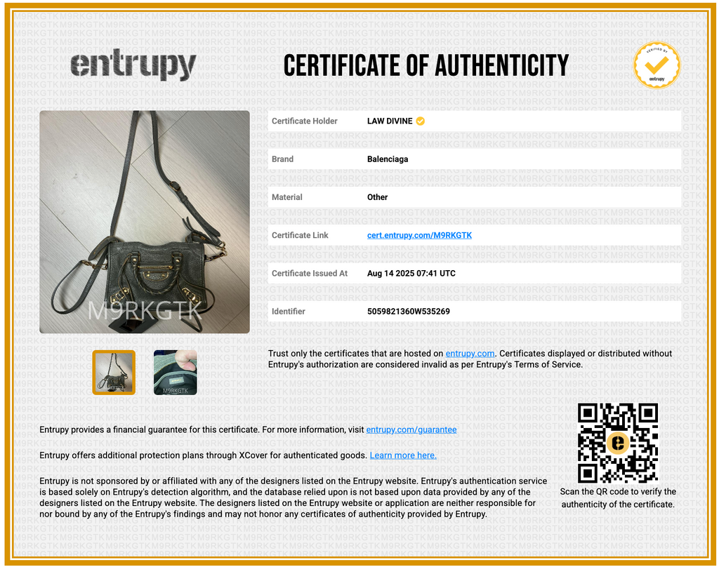 Chevre Gold Metallic Edge Hardware Nano City twins