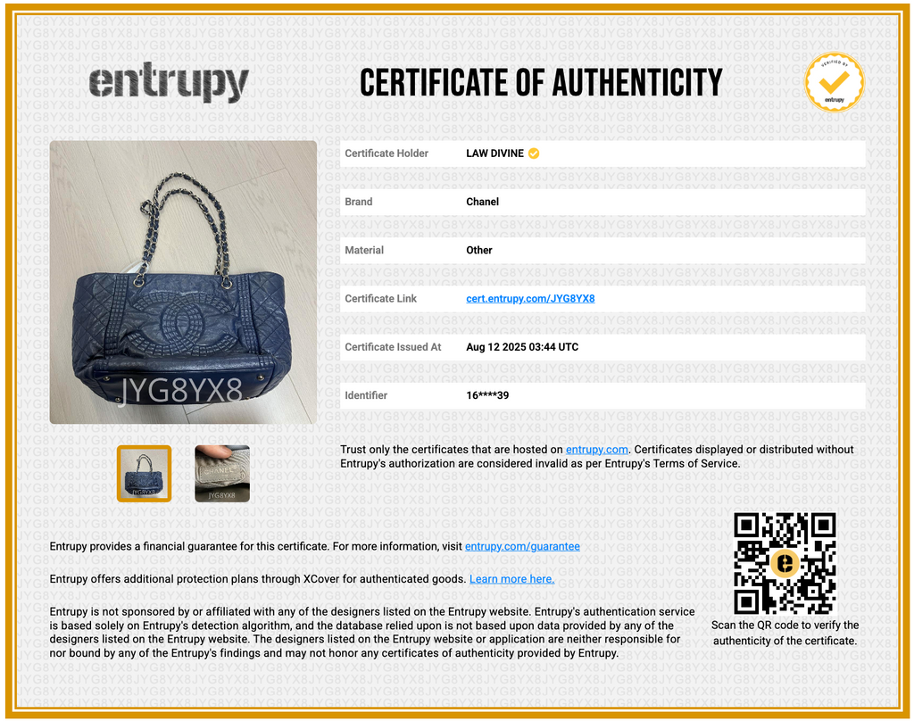 Calfskin Coco Bengal Tote Blue twins