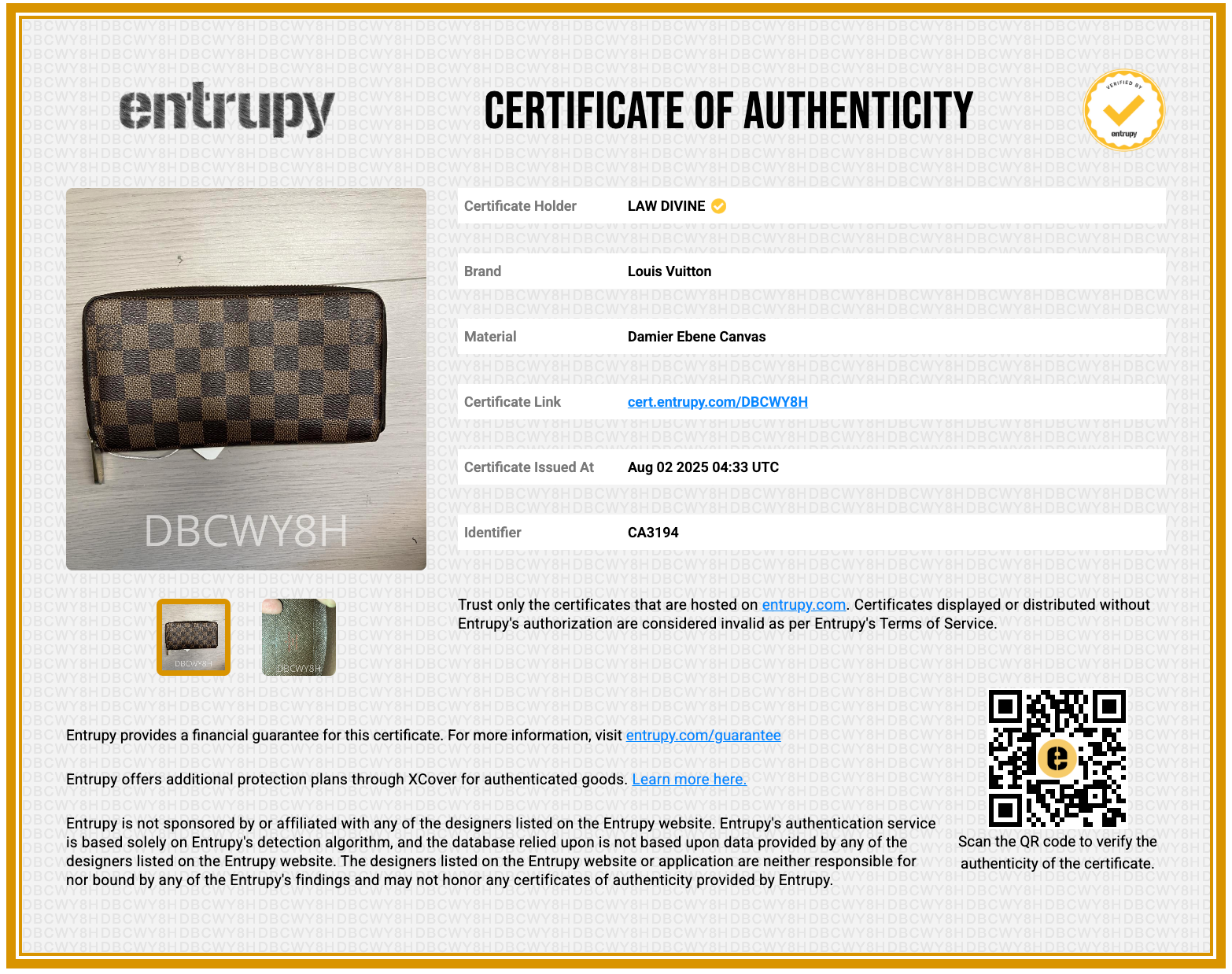 Zippy Wallet Damier Long Wallet Brown Bronze twins