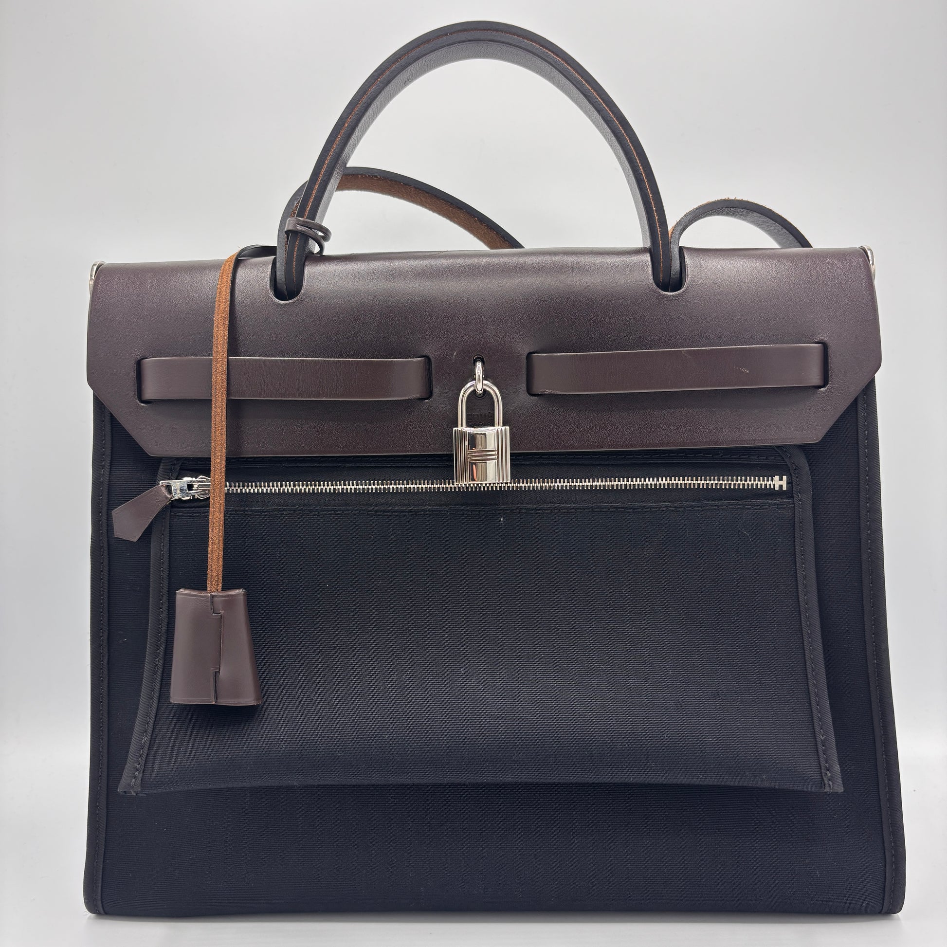 Herbag Zip Leather and Toile 31