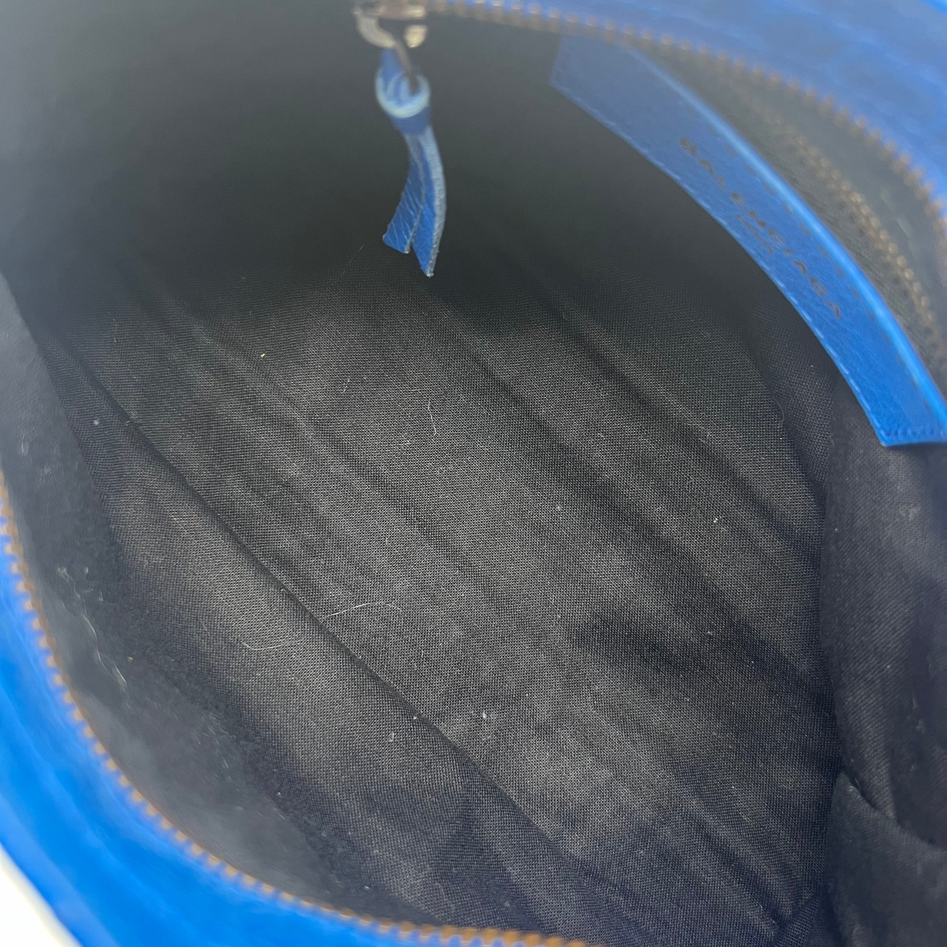 Borsa Balenciaga Mini City Classic Motocross blu Blu twins