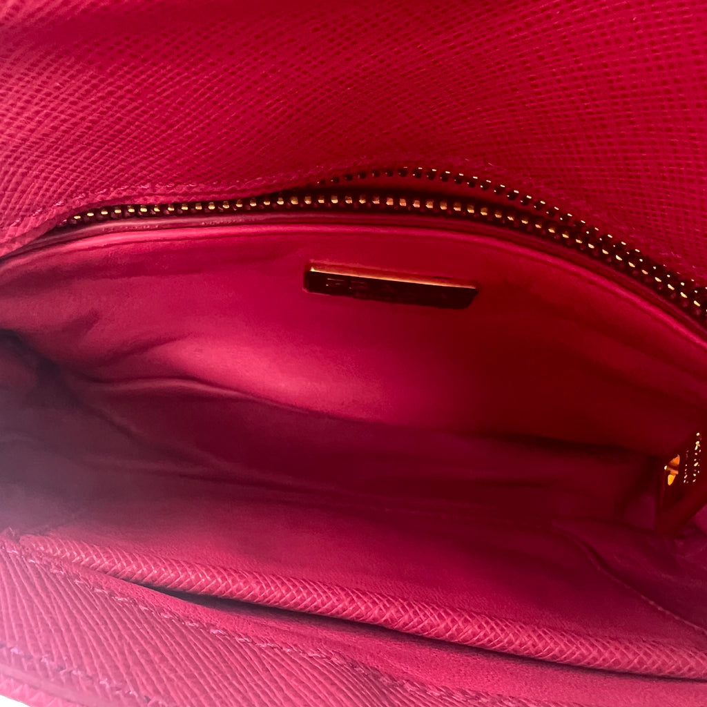 Saffiano Lux Mini Sound Crossbody Ametista twins