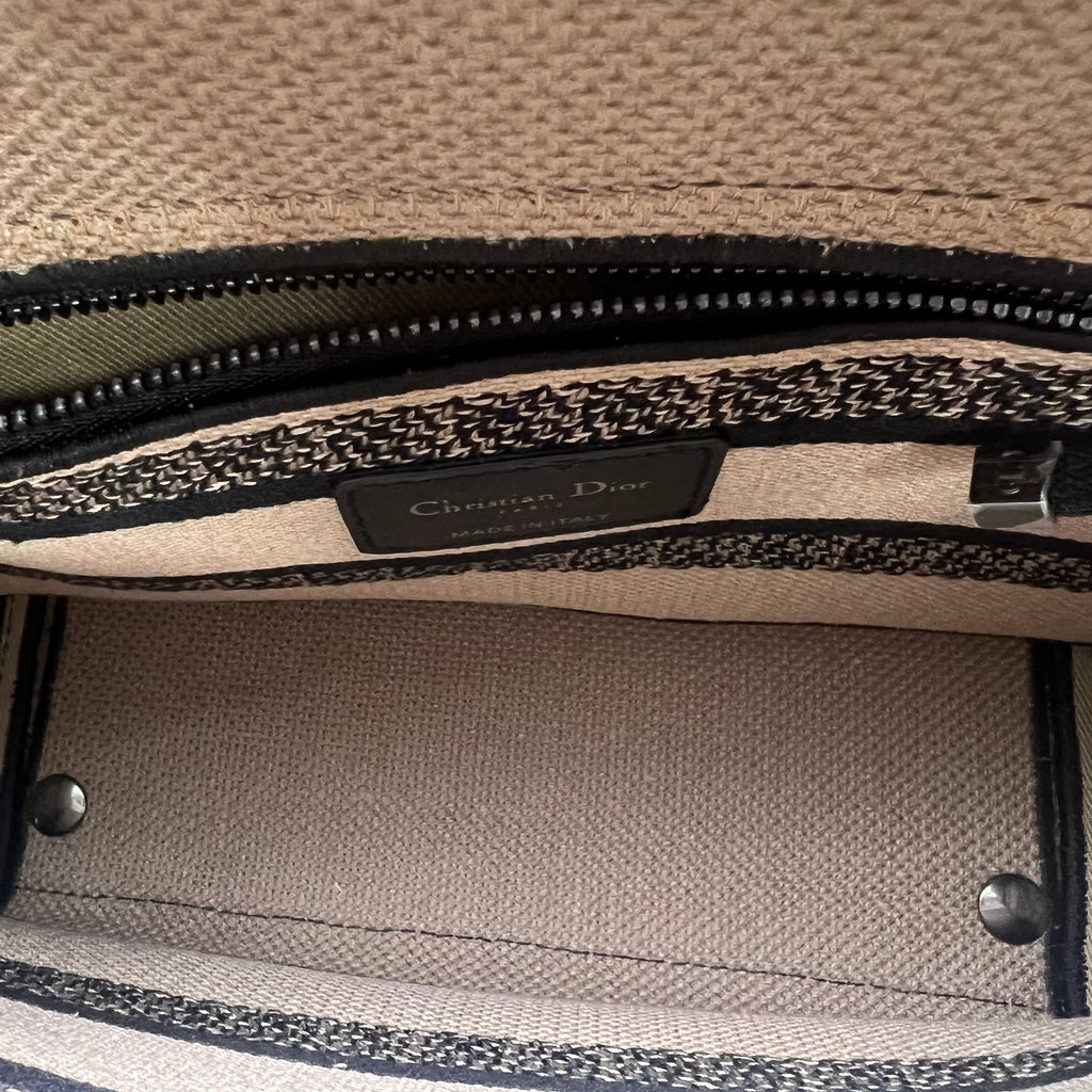 Canvas Embroidered Jardin D'Hiver Medium Lady D-Lite Beige twins