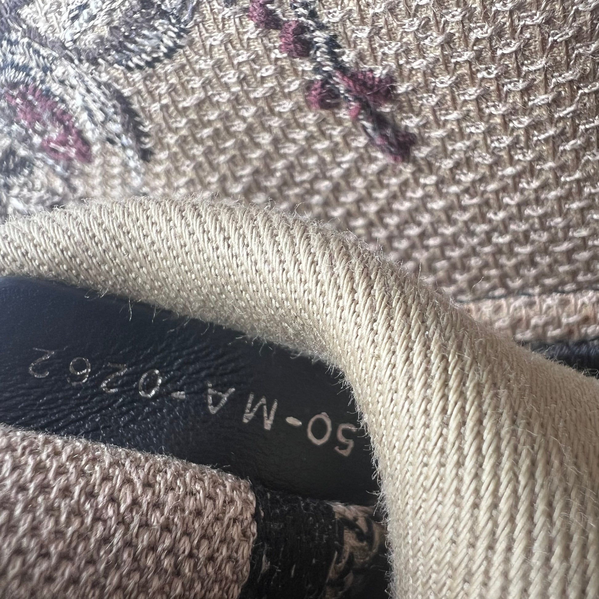 Canvas Embroidered Jardin D'Hiver Medium Lady D-Lite Beige twins