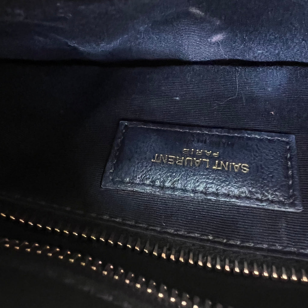 Calfskin Y Quilted Monogram Medium Loulou Chain Satchel Crema Soft twins