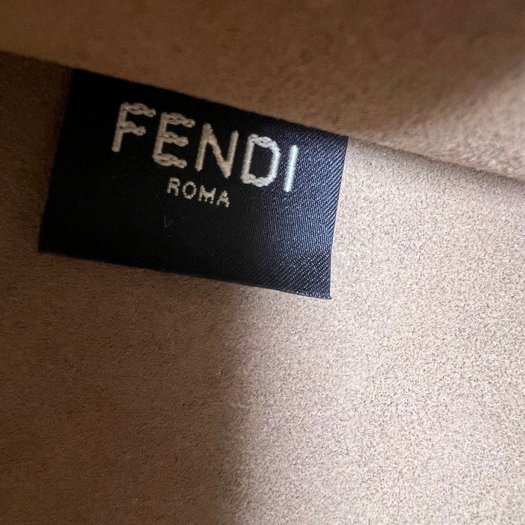 Fendi Bicolor Zucca Sunshine Medium Shopper Tote Bag twins