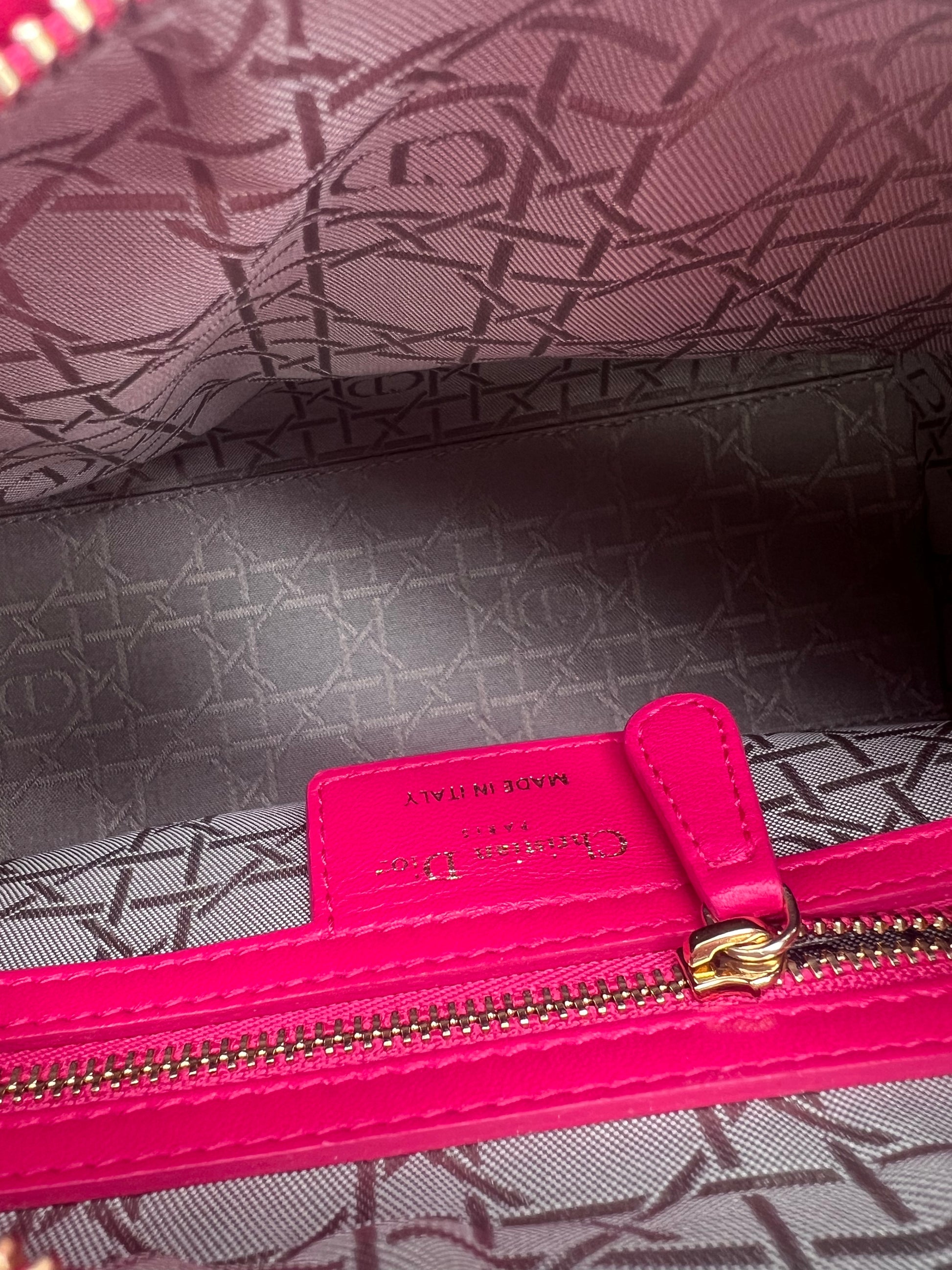 Lady Dior Bag Cannage Quilt Lambskin Medium