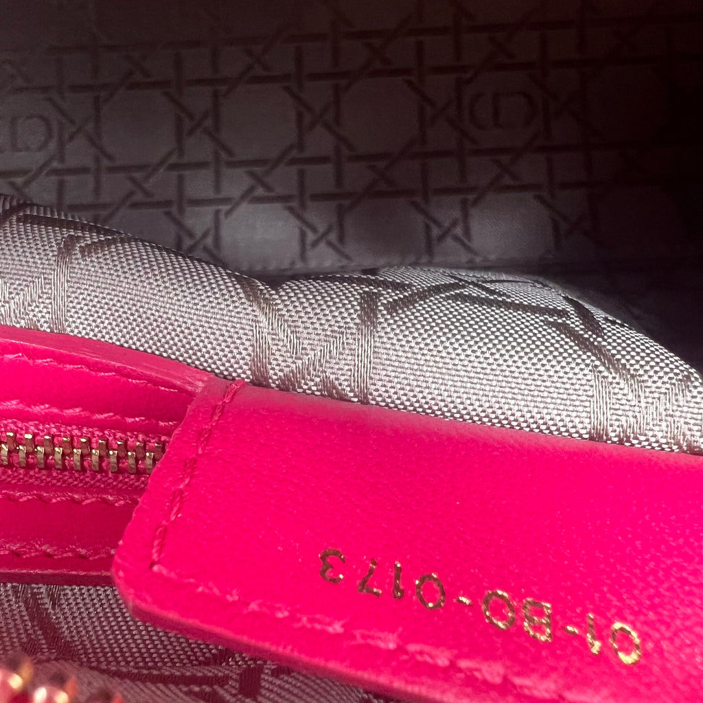 Lady Dior Bag Cannage Quilt Lambskin Medium