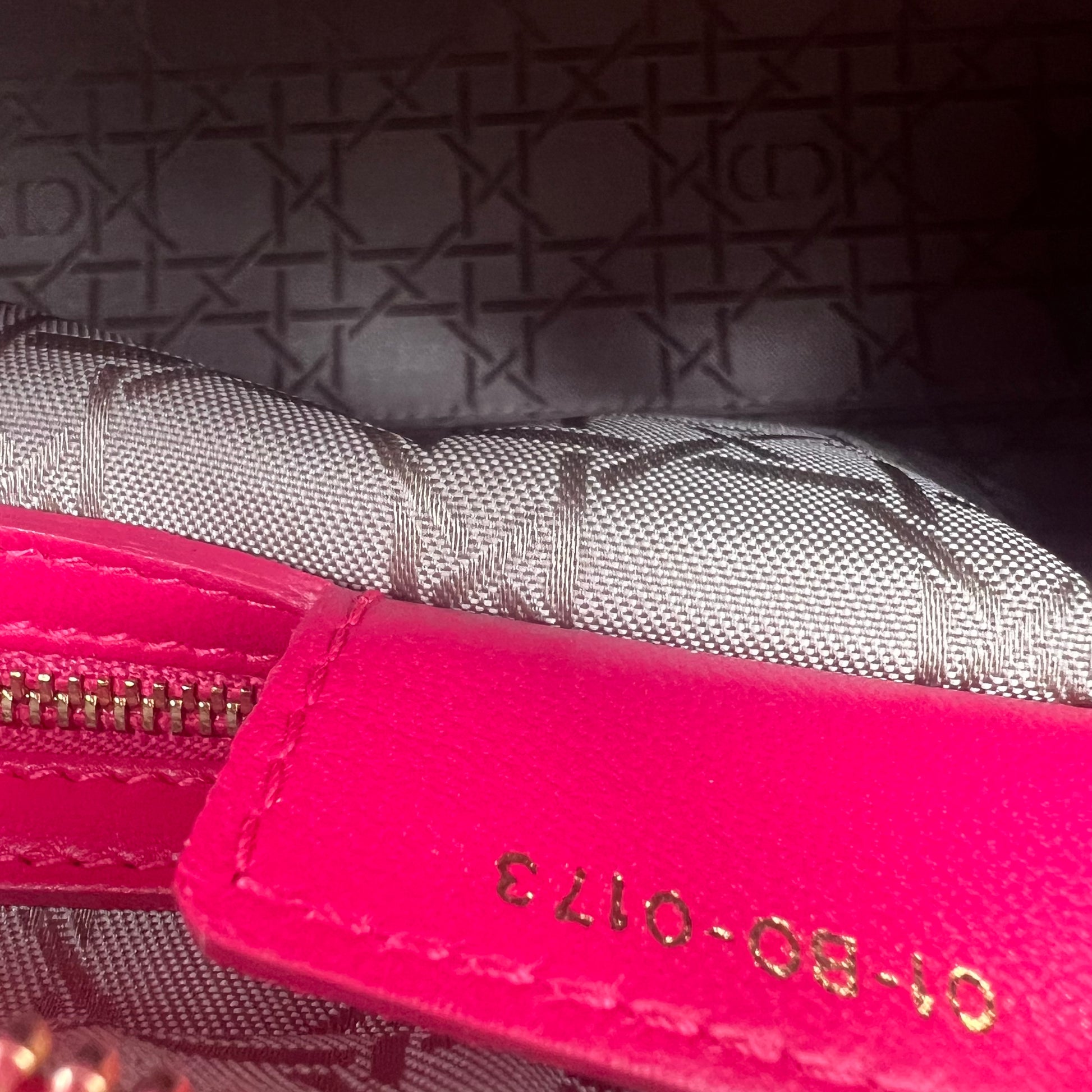Lady Dior Bag Cannage Quilt Lambskin Medium