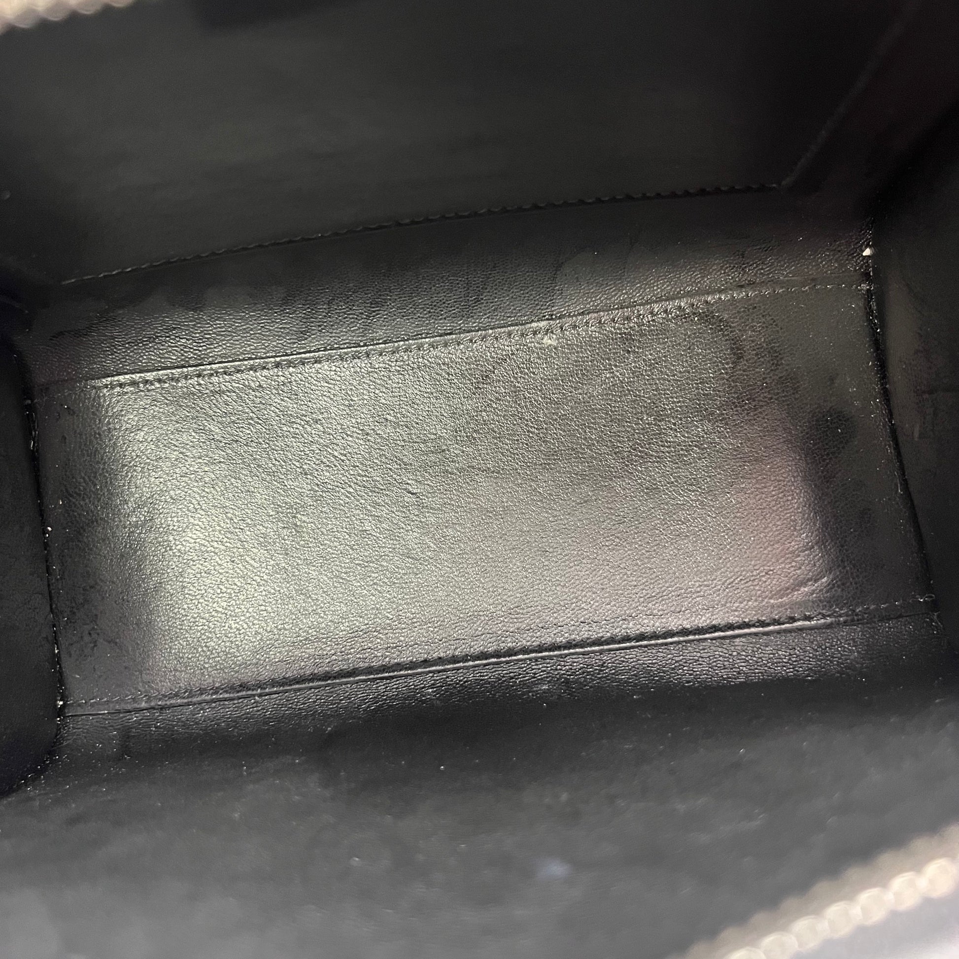 Smooth Drummed Calfskin Tri-color Nano Luggage twins