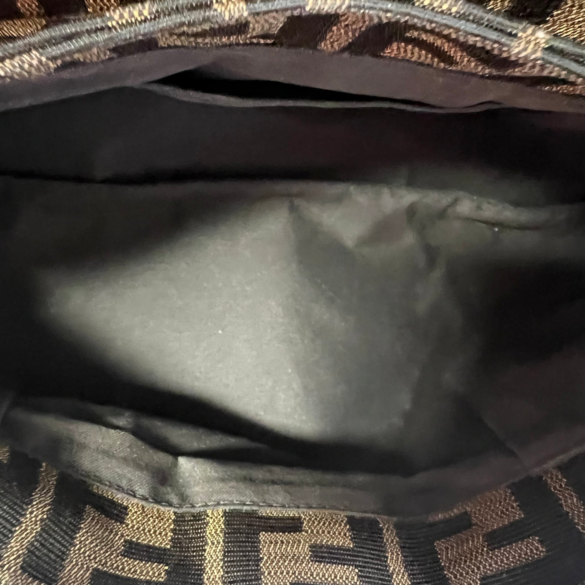 Fendi Tobacco Zucca Canvas and Leather Small Chef Shoulder Bag