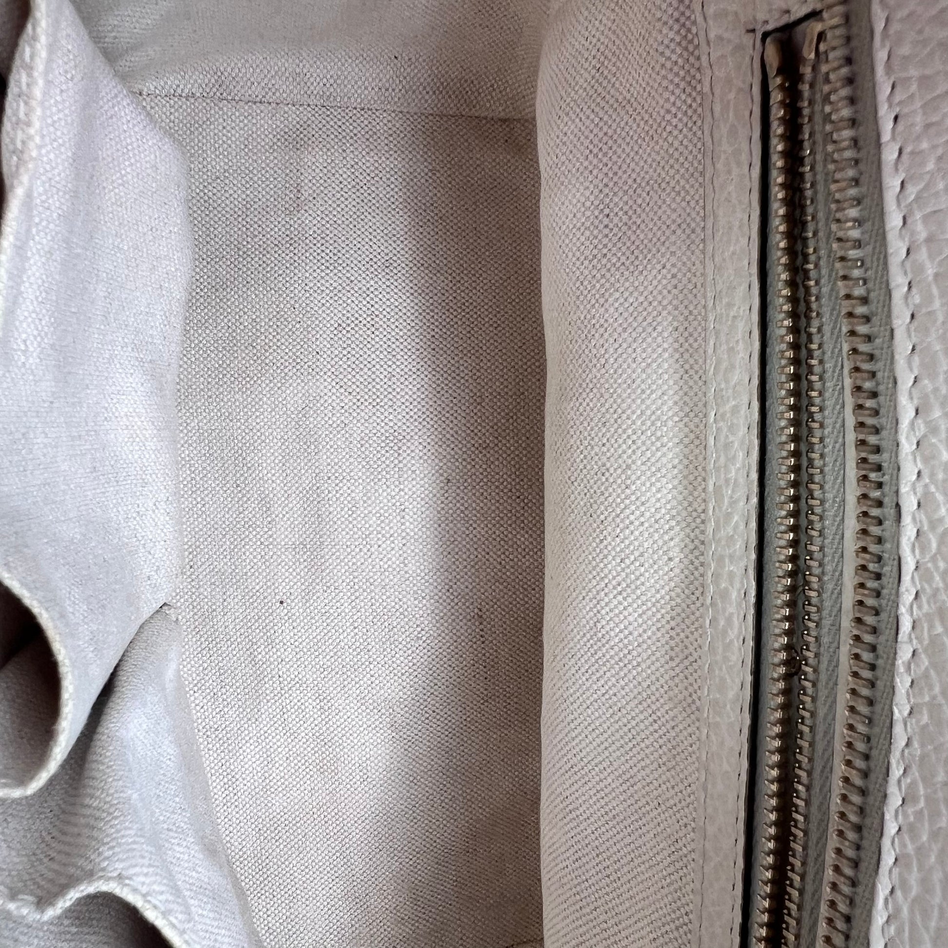 White Mini Swing Satchel twins