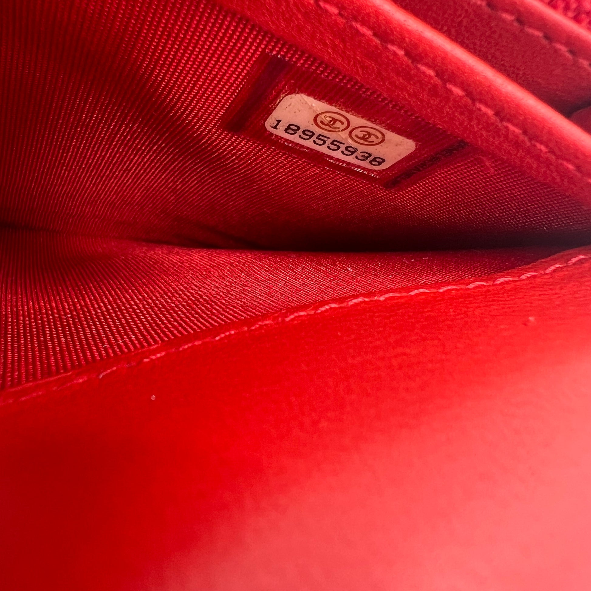 Red Quilted Leather CC Continental Wallet