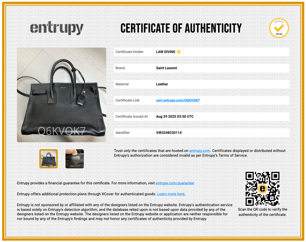 Calfskin Small Sac De Jour Black twins