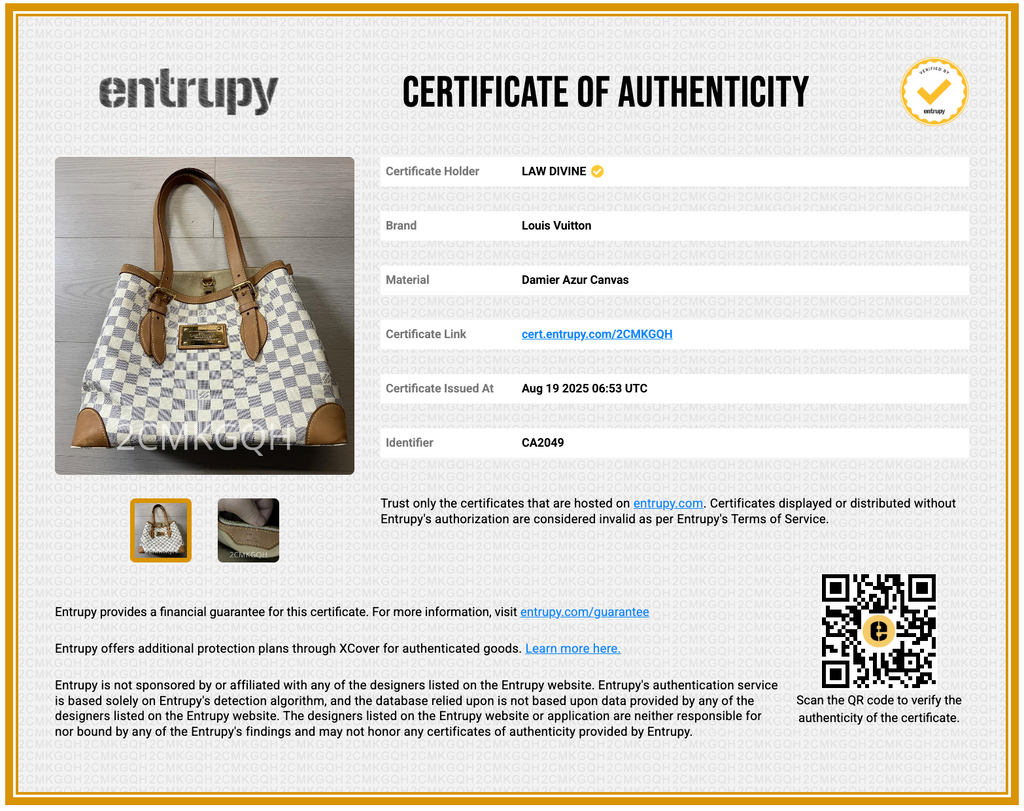 Damier Azur Hampstead MM
