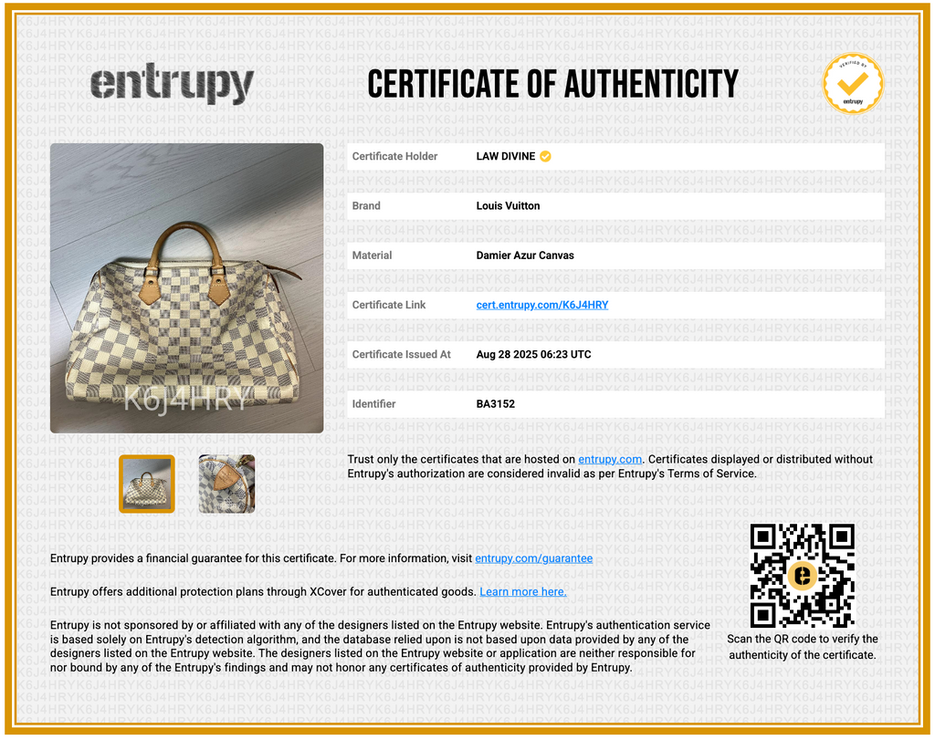 Damier Azur Canvas Speedy 30 Bag