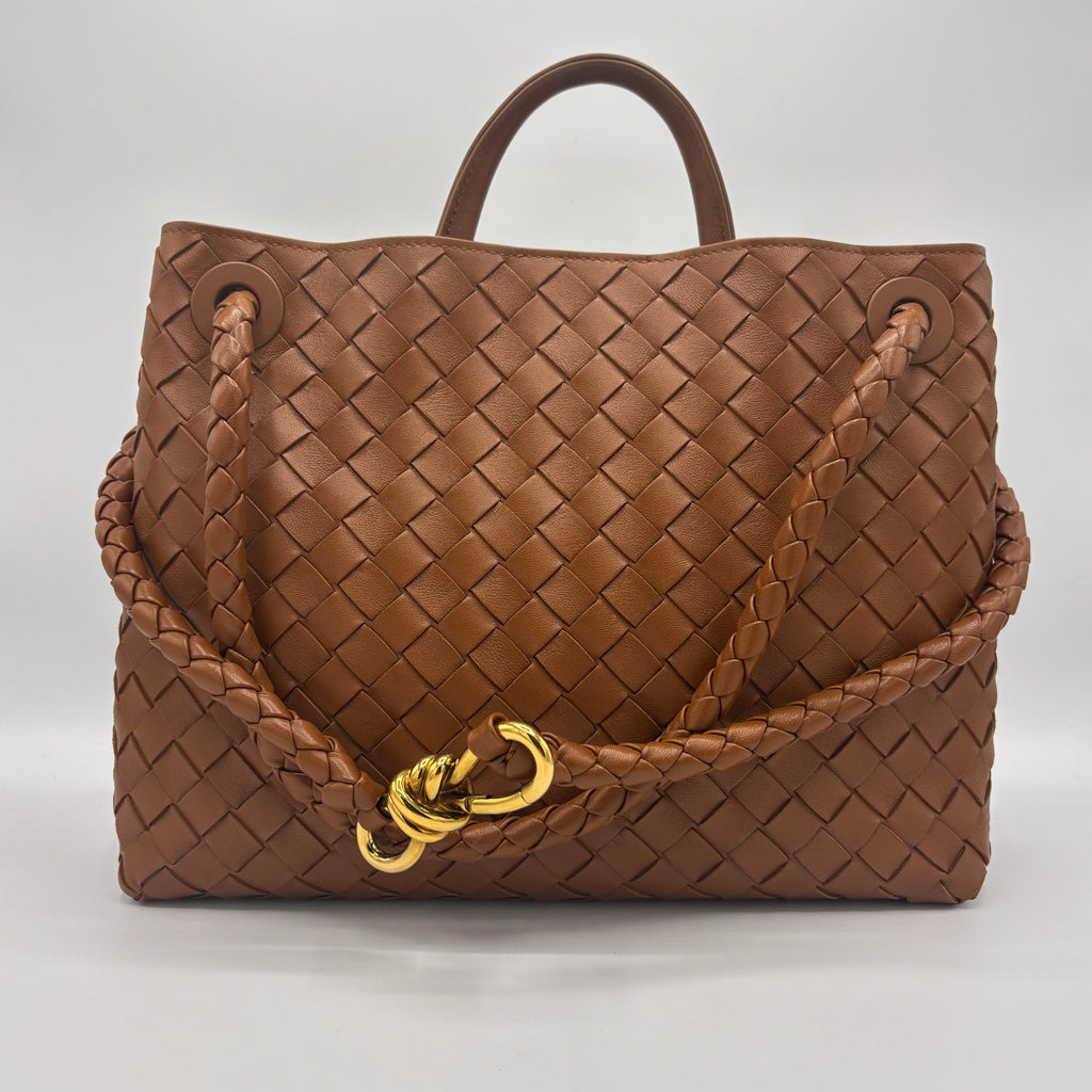 Andiamo Top Handle Bag Intrecciato Nappa Medium