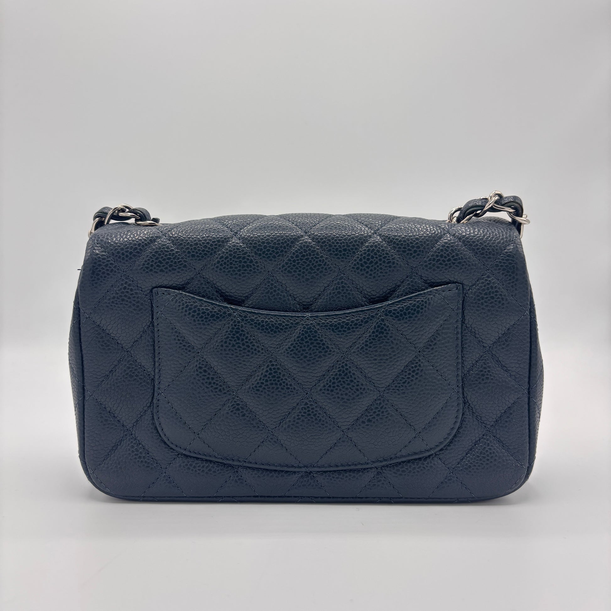 Classic Single Flap Bag Quilted Caviar Mini